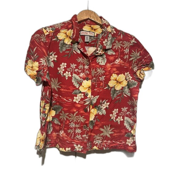 Women’s Jamaica Bay Floral/Hawaiian Button Up - Picture 1 of 3